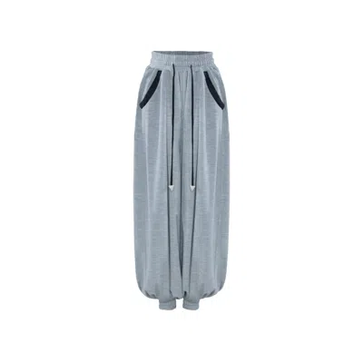 Vestiaire D'un Oiseau Libre Women's Grey Wool Jersey Pants