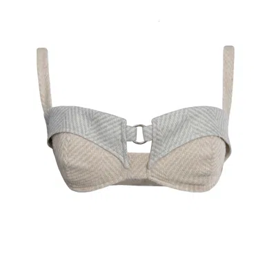 Vestiaire D'un Oiseau Libre Women's Neutrals Alpaca Wool Ring Top In Beige/gray