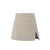 Vestiaire D'un Oiseau Libre Women's Neutrals Alpaca Wool Skirt In Beige/gray