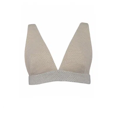 Vestiaire D'un Oiseau Libre Women's Neutrals Alpaca Wool Top In Beige/gray
