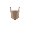 Vestiaire D'un Oiseau Libre Women's Neutrals Beige Cashmere Corset In Beige