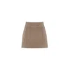 Vestiaire D'un Oiseau Libre Cashmere Mini Skirt In Beige