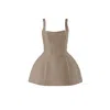 Vestiaire D'un Oiseau Libre Women's Neutrals Beige Structured Cashmere Dress In Beige