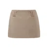 Vestiaire D'un Oiseau Libre Women's Neutrals Suede Mini Skirt In Black