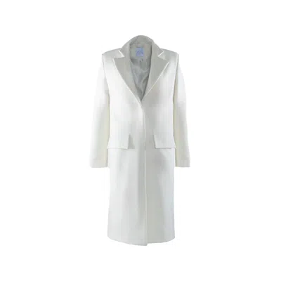 Vestiaire D'un Oiseau Libre Women's White Cashmere Coat