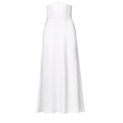 Vestiaire D'un Oiseau Libre Women's White Corset Silk Skirt