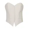Vestiaire D'un Oiseau Libre Women's White Denim Corset In White