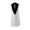 Vestiaire D'un Oiseau Libre Fur Cashmere Blend Cape In White