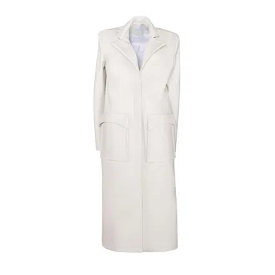 Vestiaire D'un Oiseau Libre Women's White Ice Leather Coat