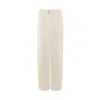 Vestiaire D'un Oiseau Libre Low Waist Trousers In White
