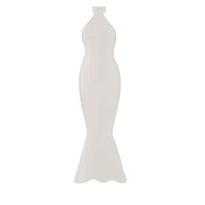 Vestiaire D'un Oiseau Libre Women's White Open Back Midi Dress