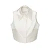 Vestiaire D'un Oiseau Libre Women's White Open-back Shirt In White