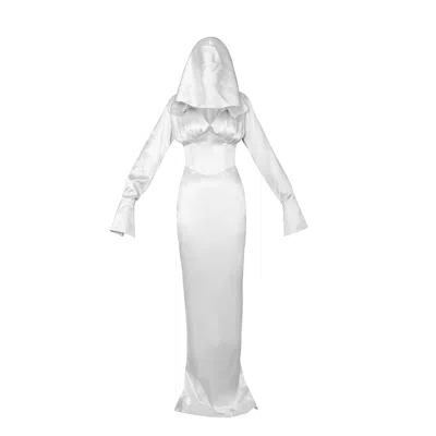 Vestiaire D'un Oiseau Libre Women's White Pandora Silk Dress