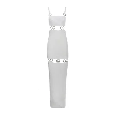 Vestiaire D'un Oiseau Libre Women's White Rings Dress