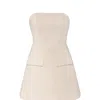 Vestiaire D'un Oiseau Libre Women's White Wool Off Shoulder Dress In White