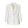 Vestiaire D'un Oiseau Libre Women's White Wool Oversized Jacket In White