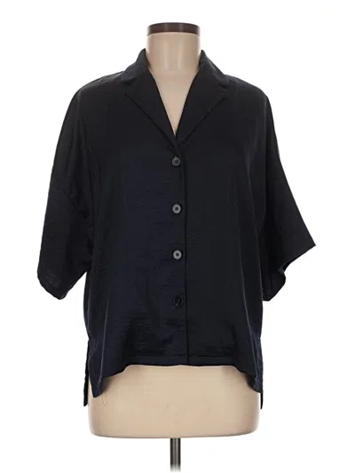 Pre-owned Vestique 3/4 Sleeve Blouse In Black