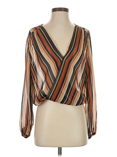 Pre-owned Vestique 3/4 Sleeve Blouse In Orange