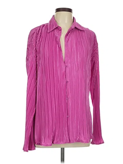 Pre-owned Vestique Long Sleeve Blouse In Pink