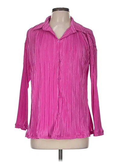 Pre-owned Vestique Long Sleeve Blouse In Pink