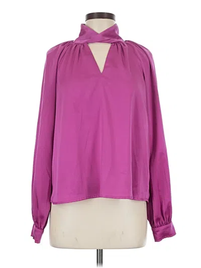 Pre-owned Vestique Long Sleeve Blouse In Purple