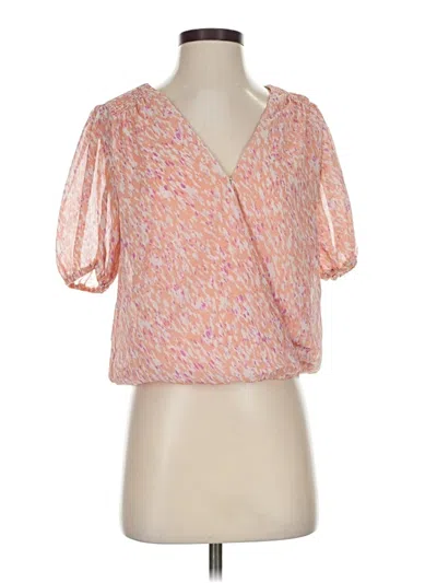 Pre-owned Vestique Short Sleeve Blouse In Pink