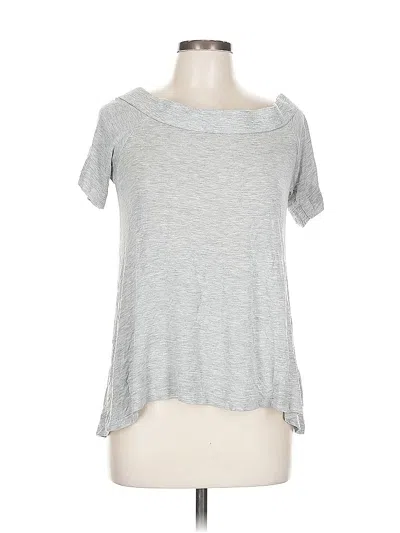 Pre-owned Vestique Short Sleeve Top Gray Cowl Neck Tops