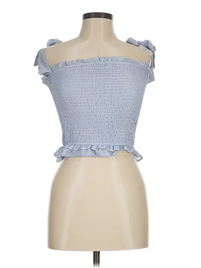 Pre-owned Vestique Sleeveless Blouse In Blue