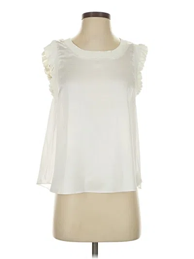 Pre-owned Vestique Sleeveless Blouse In Ivory