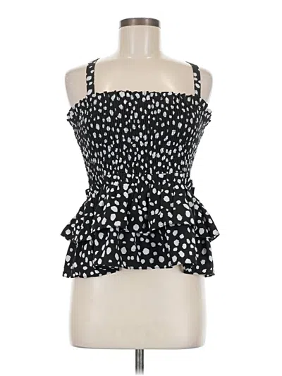 Pre-owned Vestique Tank Top Black Strapless Neckline Tops