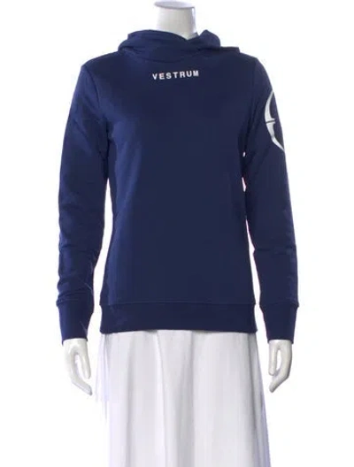 Pre-owned Vestrum Crew Neck Long Sleeve Hoodie W/ Tags In Blue