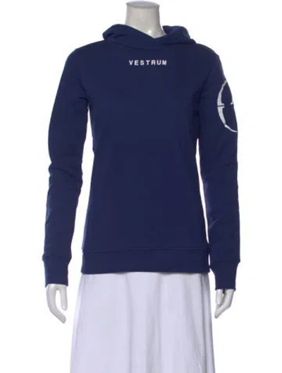 Pre-owned Vestrum Graphic Print Crew Neck Hoodie W/ Tags In Blue