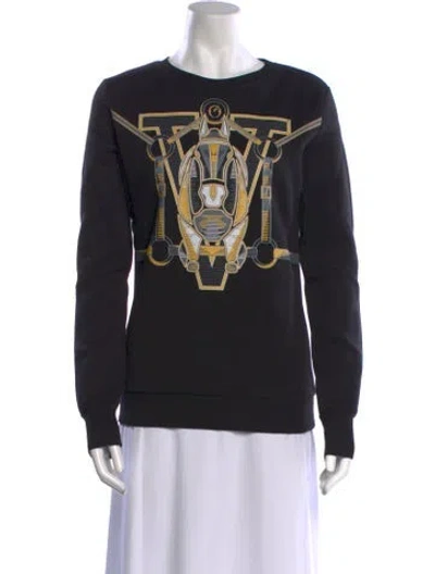 Pre-owned Vestrum Graphic Print Crew Neck Sweatshirt W/ Tags In Black