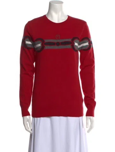 Pre-owned Vestrum Wool Crew Neck Sweater W/ Tags In Red