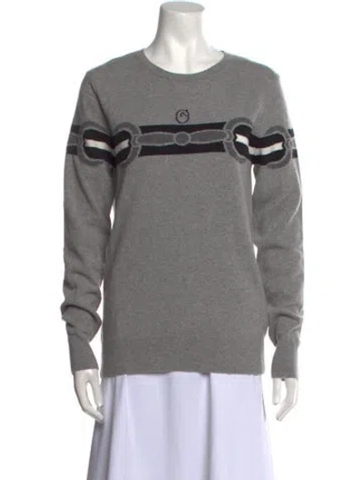 Pre-owned Vestrum Wool Graphic Print Sweater W/ Tags In Gray