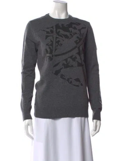 Pre-owned Vestrum Wool Graphic Print Sweater W/ Tags In Gray