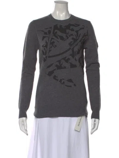 Pre-owned Vestrum Wool Graphic Print Sweater W/ Tags In Gray