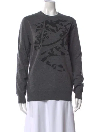 Pre-owned Vestrum Wool Graphic Print Sweater W/ Tags In Gray