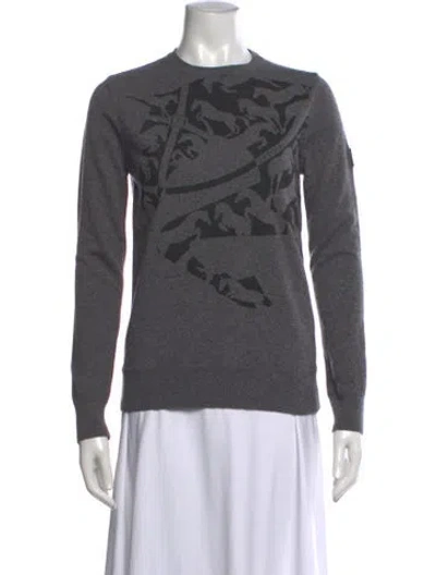 Pre-owned Vestrum Wool Graphic Print Sweater W/ Tags In Gray