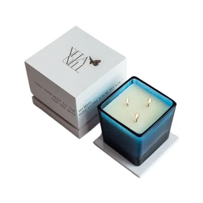 Veta Nell Blue Sapphire No. 8 Candle - Gift Packaging + Coco Wax + Essential Oils - 16oz
