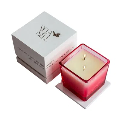 Veta Nell Pink / Purple Bloom No. 7 Candle - Pink - Gift Packaging + Coco Wax + Essential Oils - 8oz