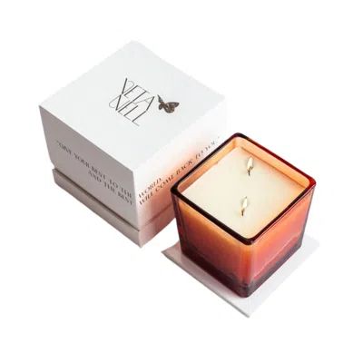 Veta Nell Yellow / Orange Horizon No. 2 Candle - Gift Packaging + Coco Wax + Essential Oils - 16oz