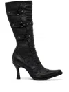 Vetements Studded Leather Boots In Schwarz