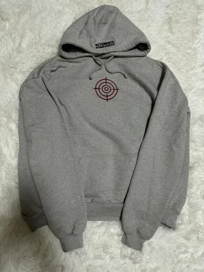 Pre-owned Vetements 11inch Gun Club Hoodie In Grey