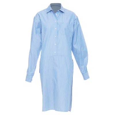 Pre-owned Vetements 2016 Blue Asymmetric Shirt Dress