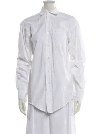 Pre-owned Vetements 2016 Long Sleeve Button-up Top In White