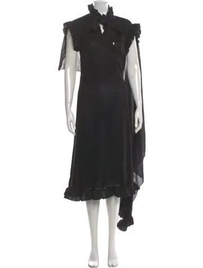 Pre-owned Vetements 2016 Midi Length Dress In Black