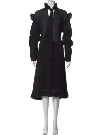 Pre-owned Vetements 2016 Midi Length Dress In Black