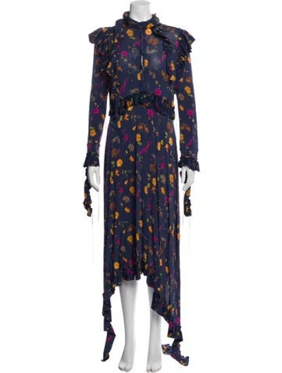 Pre-owned Vetements 2016 Midi Length Dress In Blue