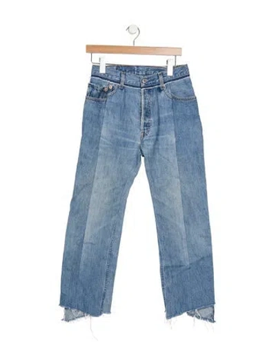 Pre-owned Vetements 2016 Straight Leg Jeans In Blue